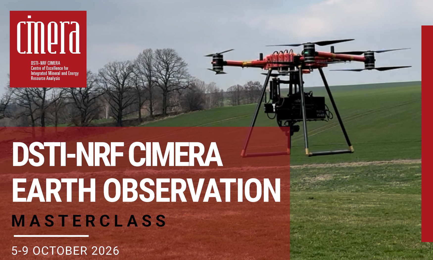 Read more about the article Registration Open for the DSTI-NRF CIMERA Earth Observation Masterclass