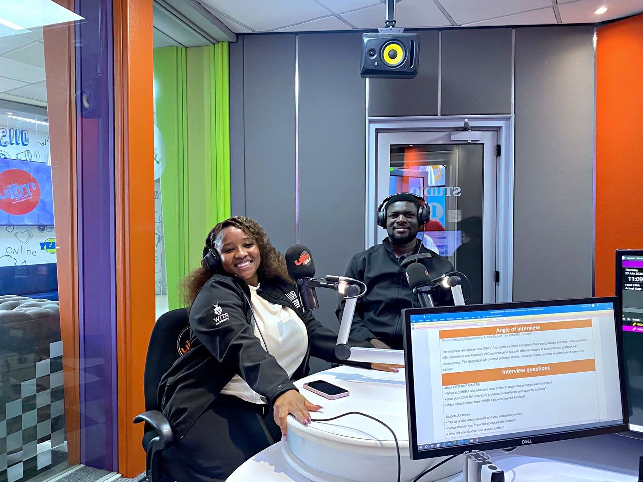 Read more about the article From the Lab to the Airwaves: CIMERA Students Featured on UJFM